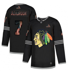 Men Chicago Blackhawks 7 Brent Seabrook Black USA Flag Fashion Adidas Jersey Men Chicago Blackhawks 7 Brent Seabrook Black USA Flag Fashion Adidas Jersey