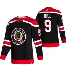 Men Chicago Blackhawks 9 Bobby Hull Black Adidas 2020 21 Reverse Retro Alternate NHL Jersey Men Chicago Blackhawks 9 Bobby Hull Black Adidas 2020 21 Reverse Retro Alternate NHL Jersey