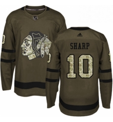 Mens Adidas Chicago Blackhawks 10 Patrick Sharp Authentic Green Salute to Service NHL Jersey Mens Adidas Chicago Blackhawks 10 Patrick Sharp Authentic Green Salute to Service NHL Jersey