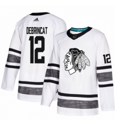 Men's Adidas Chicago Blackhawks #12 Alex DeBrincat White 2019 All-Star Game Parley Authentic Stitched NHL Jersey Men's Adidas Chicago Blackhawks #12 Alex DeBrincat White 2019 All-Star Game Parley Authentic Stitched NHL Jersey