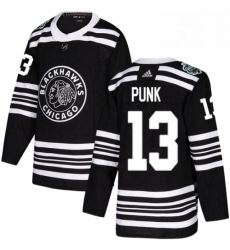 Mens Adidas Chicago Blackhawks 13 CM Punk Authentic Black 2019 Winter Classic NHL Jersey Mens Adidas Chicago Blackhawks 13 CM Punk Authentic Black 2019 Winter Classic NHL Jersey