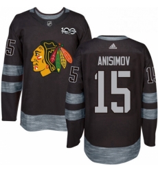Mens Adidas Chicago Blackhawks 15 Artem Anisimov Authentic Black 1917 2017 100th Anniversary NHL Jersey Mens Adidas Chicago Blackhawks 15 Artem Anisimov Authentic Black 1917 2017 100th Anniversary NHL Jersey