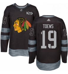 Mens Adidas Chicago Blackhawks 19 Jonathan Toews Authentic Black 1917 2017 100th Anniversary NHL Jersey Mens Adidas Chicago Blackhawks 19 Jonathan Toews Authentic Black 1917 2017 100th Anniversary NHL Jersey
