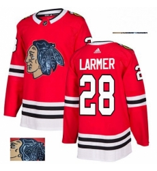 Mens Adidas Chicago Blackhawks 28 Steve Larmer Authentic Red Fashion Gold NHL Jersey Mens Adidas Chicago Blackhawks 28 Steve Larmer Authentic Red Fashion Gold NHL Jersey