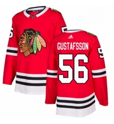 Mens Adidas Chicago Blackhawks 56 Erik Gustafsson Authentic Red Home NHL Jersey Mens Adidas Chicago Blackhawks 56 Erik Gustafsson Authentic Red Home NHL Jersey