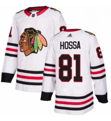 Mens Adidas Chicago Blackhawks 81 Marian Hossa Authentic White Away NHL Jersey Mens Adidas Chicago Blackhawks 81 Marian Hossa Authentic White Away NHL Jersey
