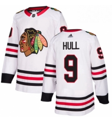Mens Adidas Chicago Blackhawks 9 Bobby Hull Authentic White Away NHL Jersey Mens Adidas Chicago Blackhawks 9 Bobby Hull Authentic White Away NHL Jersey