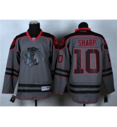 NHL Chicago Blackhawks #10 Patrick Sharp Cross Check Fashion Stitched NHL Grey jerseys NHL Chicago Blackhawks #10 Patrick Sharp Cross Check Fashion Stitched NHL Grey jerseys