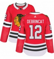 Womens Adidas Chicago Blackhawks 12 Alex DeBrincat Authentic Red Home NHL Jersey Womens Adidas Chicago Blackhawks 12 Alex DeBrincat Authentic Red Home NHL Jersey