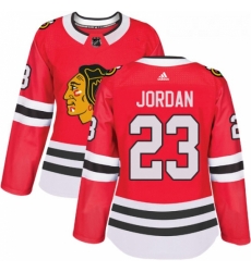 Womens Adidas Chicago Blackhawks 23 Michael Jordan Authentic Red Home NHL Jersey Womens Adidas Chicago Blackhawks 23 Michael Jordan Authentic Red Home NHL Jersey