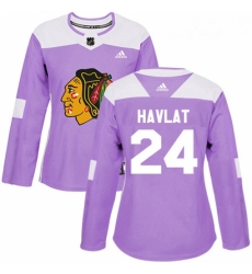 Womens Adidas Chicago Blackhawks 24 Martin Havlat Authentic Purple Fights Cancer Practice NHL Jersey Womens Adidas Chicago Blackhawks 24 Martin Havlat Authentic Purple Fights Cancer Practice NHL Jersey