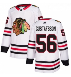 Womens Adidas Chicago Blackhawks 56 Erik Gustafsson Authentic White Away NHL Jersey Womens Adidas Chicago Blackhawks 56 Erik Gustafsson Authentic White Away NHL Jersey