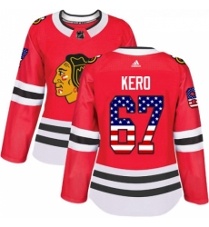 Womens Adidas Chicago Blackhawks 67 Tanner Kero Authentic Red USA Flag Fashion NHL Jersey Womens Adidas Chicago Blackhawks 67 Tanner Kero Authentic Red USA Flag Fashion NHL Jersey