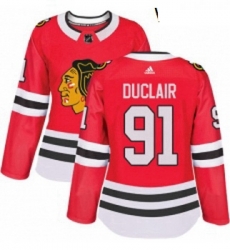 Womens Adidas Chicago Blackhawks 91 Anthony Duclair Authentic Red Home NHL Jersey Womens Adidas Chicago Blackhawks 91 Anthony Duclair Authentic Red Home NHL Jersey