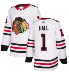 Youth Adidas Chicago Blackhawks 1 Glenn Hall Authentic White Away NHL Jersey Youth Adidas Chicago Blackhawks 1 Glenn Hall Authentic White Away NHL Jersey