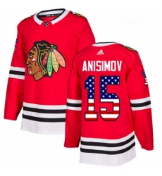 Youth Adidas Chicago Blackhawks 15 Artem Anisimov Authentic Red USA Flag Fashion NHL Jersey Youth Adidas Chicago Blackhawks 15 Artem Anisimov Authentic Red USA Flag Fashion NHL Jersey