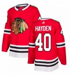 Youth Adidas Chicago Blackhawks 40 John Hayden Authentic Red Home NHL Jersey Youth Adidas Chicago Blackhawks 40 John Hayden Authentic Red Home NHL Jersey