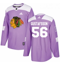Youth Adidas Chicago Blackhawks 56 Erik Gustafsson Authentic Purple Fights Cancer Practice NHL Jersey Youth Adidas Chicago Blackhawks 56 Erik Gustafsson Authentic Purple Fights Cancer Practice NHL Jersey