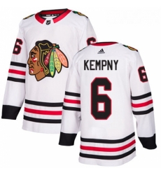 Youth Adidas Chicago Blackhawks 6 Michal Kempny Authentic White Away NHL Jersey Youth Adidas Chicago Blackhawks 6 Michal Kempny Authentic White Away NHL Jersey