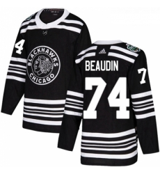 Youth Adidas Chicago Blackhawks 74 Nicolas Beaudin Authentic Black 2019 Winter Classic NHL Jerse Youth Adidas Chicago Blackhawks 74 Nicolas Beaudin Authentic Black 2019 Winter Classic NHL Jerse