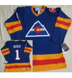 Colorado Avalanche 1 Chico Resch CCM Throwback Blue NHL Jerseys Colorado Avalanche 1 Chico Resch CCM Throwback Blue NHL Jerseys