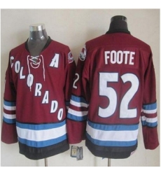 Colorado Avalanche #52 Adam Foote Red CCM Throwback Stitched NHL Jersey Colorado Avalanche #52 Adam Foote Red CCM Throwback Stitched NHL Jersey