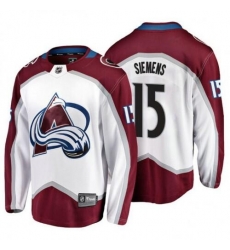 Men Colorado Avalanche 15 Duncan Siemens White Stitched Jersey Men Colorado Avalanche 15 Duncan Siemens White Stitched Jersey