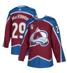 Men Colorado Avalanche 29 Nathan MacKinnon 2022 Burgundy Stanley Cup Final Patch Stitched Jersey Men Colorado Avalanche 29 Nathan MacKinnon 2022 Burgundy Stanley Cup Final Patch Stitched Jersey