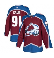 Men Colorado Avalanche 91 Nazem Kadri Burgundy Stitched Jersey Men Colorado Avalanche 91 Nazem Kadri Burgundy Stitched Jersey