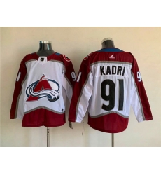 Men Colorado Avalanche 91 Nazem Kadri White Stitched Jersey Men Colorado Avalanche 91 Nazem Kadri White Stitched Jersey