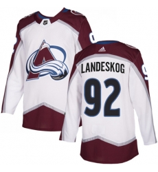 Men Colorado Avalanche #92 Gabriel Landeskog White Stitched NHL Jersey Men Colorado Avalanche #92 Gabriel Landeskog White Stitched NHL Jersey