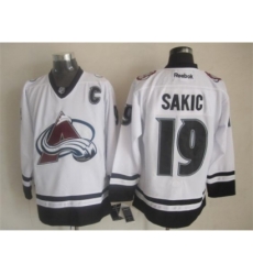 NHL Colorado Avalanche #19 Joe Sakic white-black jerseys NHL Colorado Avalanche #19 Joe Sakic white-black jerseys