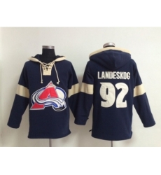 NHL Colorado Avalanche #92 Gabriel Landeskog blue jerseys(pullover hooded sweatshirt) NHL Colorado Avalanche #92 Gabriel Landeskog blue jerseys(pullover hooded sweatshirt)