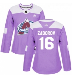 Womens Adidas Colorado Avalanche 16 Nikita Zadorov Authentic Purple Fights Cancer Practice NHL Jersey Womens Adidas Colorado Avalanche 16 Nikita Zadorov Authentic Purple Fights Cancer Practice NHL Jersey