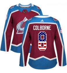 Womens Adidas Colorado Avalanche 8 Joe Colborne Authentic Burgundy Red USA Flag Fashion NHL Jersey Womens Adidas Colorado Avalanche 8 Joe Colborne Authentic Burgundy Red USA Flag Fashion NHL Jersey