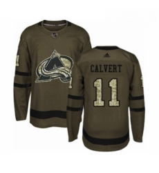 Youth Adidas Colorado Avalanche 11 Matt Calvert Premier Green Salute to Service NHL Jersey Youth Adidas Colorado Avalanche 11 Matt Calvert Premier Green Salute to Service NHL Jersey