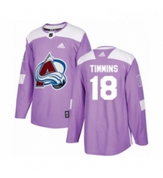 Youth Adidas Colorado Avalanche 18 Conor Timmins Authentic Purple Fights Cancer Practice NHL Jersey Youth Adidas Colorado Avalanche 18 Conor Timmins Authentic Purple Fights Cancer Practice NHL Jersey