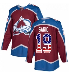 Youth Adidas Colorado Avalanche 19 Joe Sakic Authentic Burgundy Red USA Flag Fashion NHL Jersey Youth Adidas Colorado Avalanche 19 Joe Sakic Authentic Burgundy Red USA Flag Fashion NHL Jersey