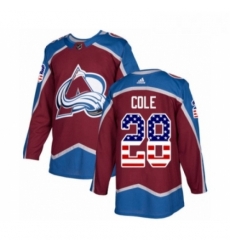 Youth Adidas Colorado Avalanche 28 Ian Cole Authentic Burgundy Red USA Flag Fashion NHL Jersey Youth Adidas Colorado Avalanche 28 Ian Cole Authentic Burgundy Red USA Flag Fashion NHL Jersey