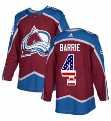 Youth Adidas Colorado Avalanche 4 Tyson Barrie Authentic Burgundy Red USA Flag Fashion NHL Jersey Youth Adidas Colorado Avalanche 4 Tyson Barrie Authentic Burgundy Red USA Flag Fashion NHL Jersey