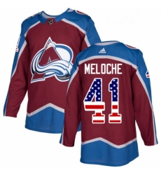Youth Adidas Colorado Avalanche 41 Nicolas Meloche Authentic Burgundy Red USA Flag Fashion NHL Jersey Youth Adidas Colorado Avalanche 41 Nicolas Meloche Authentic Burgundy Red USA Flag Fashion NHL Jersey