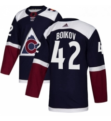 Youth Adidas Colorado Avalanche 42 Sergei Boikov Authentic Navy Blue Alternate NHL Jersey Youth Adidas Colorado Avalanche 42 Sergei Boikov Authentic Navy Blue Alternate NHL Jersey