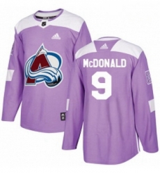 Youth Adidas Colorado Avalanche 9 Lanny McDonald Authentic Purple Fights Cancer Practice NHL Jersey Youth Adidas Colorado Avalanche 9 Lanny McDonald Authentic Purple Fights Cancer Practice NHL Jersey