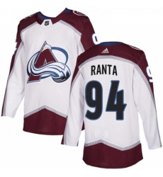 Youth Adidas Colorado Avalanche 94 Sampo Ranta Authentic White Away NHL Jersey Youth Adidas Colorado Avalanche 94 Sampo Ranta Authentic White Away NHL Jersey