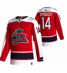 Men Columbus Blue Jackets 14 Gustav Nyquist Red Adidas 2020 21 Reverse Retro Alternate NHL Jersey Men Columbus Blue Jackets 14 Gustav Nyquist Red Adidas 2020 21 Reverse Retro Alternate NHL Jersey