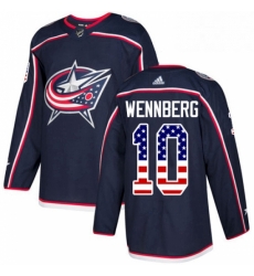 Mens Adidas Columbus Blue Jackets 10 Alexander Wennberg Authentic Navy Blue USA Flag Fashion NHL Jersey Mens Adidas Columbus Blue Jackets 10 Alexander Wennberg Authentic Navy Blue USA Flag Fashion NHL Jersey