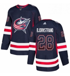 Mens Adidas Columbus Blue Jackets 28 Oliver Bjorkstrand Authentic Navy Blue Drift Fashion NHL Jersey Mens Adidas Columbus Blue Jackets 28 Oliver Bjorkstrand Authentic Navy Blue Drift Fashion NHL Jersey