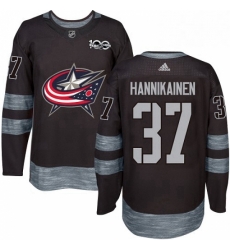 Mens Adidas Columbus Blue Jackets 37 Markus Hannikainen Premier Black 1917 2017 100th Anniversary NHL Jersey Mens Adidas Columbus Blue Jackets 37 Markus Hannikainen Premier Black 1917 2017 100th Anniversary NHL Jersey
