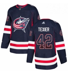 Mens Adidas Columbus Blue Jackets 42 Alexandre Texier Authentic Navy Blue Drift Fashion NHL Jersey Mens Adidas Columbus Blue Jackets 42 Alexandre Texier Authentic Navy Blue Drift Fashion NHL Jersey