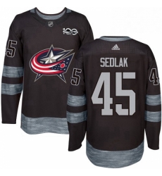 Mens Adidas Columbus Blue Jackets 45 Lukas Sedlak Premier Black 1917 2017 100th Anniversary NHL Jersey Mens Adidas Columbus Blue Jackets 45 Lukas Sedlak Premier Black 1917 2017 100th Anniversary NHL Jersey